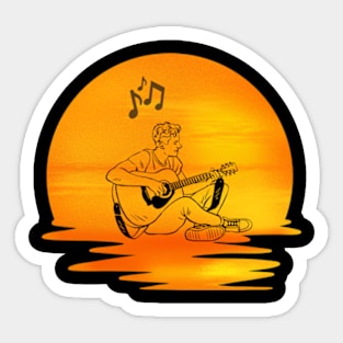 music is life, music,rock,musical,music love,guitar,piano,music t-shirt Sticker